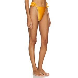 AI-14. Andrea Iyamah Mulan Bikini Bottom in Sunset Gold XS